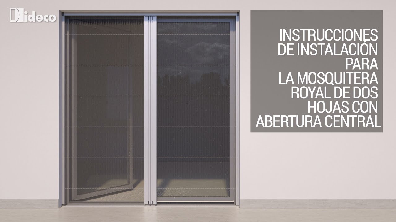 ¿Cómo instalar mosquitera plisada Royal 32 2 hojas?